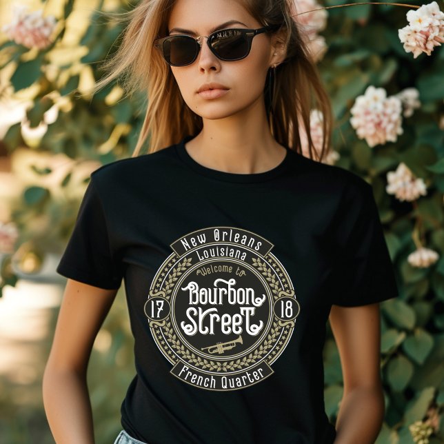 Camiseta New Orleans Louisiana Bourbon Street French Quarte (Criador carregado)