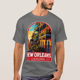Camiseta New Orleans Louisiana Viagem Art Emblem TSirt