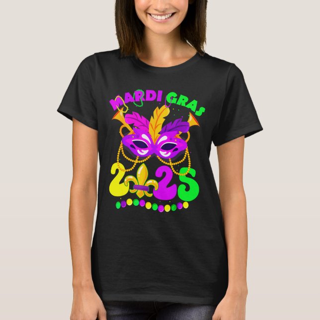 Camiseta New Orleans Mardi Gras 2025 Funny Fleur De Lis New (Frente)