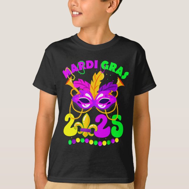 Camiseta New Orleans Mardi Gras 2025 Funny Fleur De Lis New (Frente)