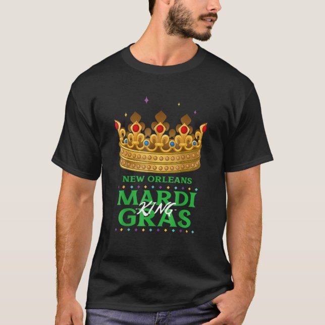 Camiseta New Orleans Mardi Gras King (Frente)
