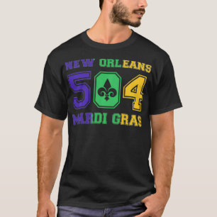 Camiseta New Orleans Mardi Gras Outfit 504 Carniv Louisiana