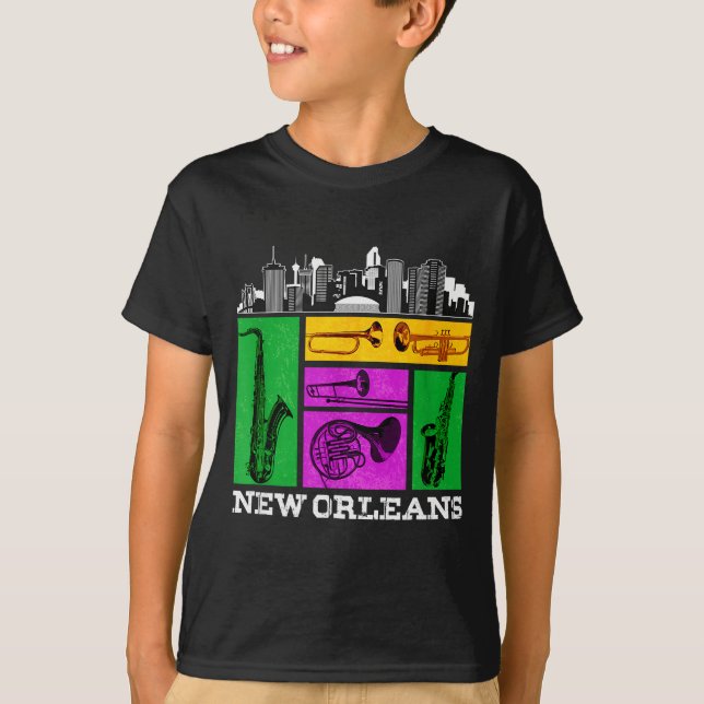 Camiseta New Orleans, Nola And The Big Easy Men, Women And  (Frente)