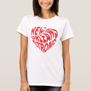 Camiseta New Orleans Nola Strong Heart