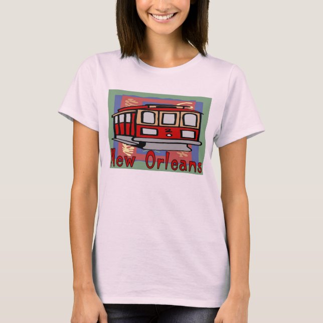 Camiseta New Orleans Streetcar (Frente)