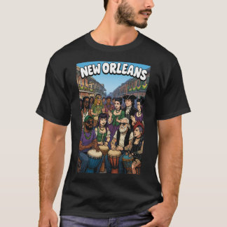 Camiseta New Orleans Themed Design Frenchmen Street T-Shirt