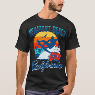 Camiseta New Port Beach California Surf Summer Vacint