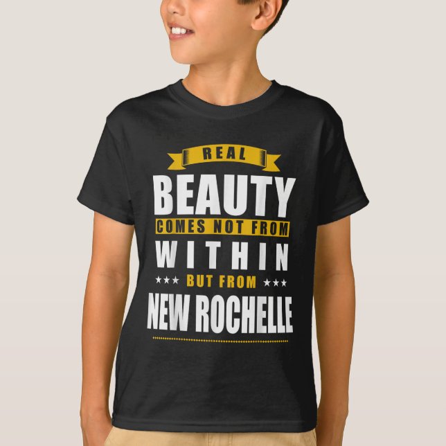Camiseta New Rochelle - Funny D City Gift  (Frente)