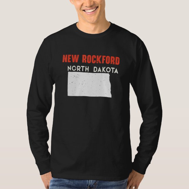 Camiseta New Rockford North Dakota USA State America Travel (Frente)