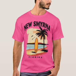 Camiseta New Smyrna Beach Florida Surfboard Surf Men Wom