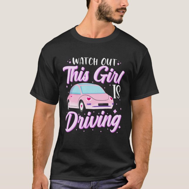 Camiseta New Student Driver For Teen Girl Women Learning To (Frente)