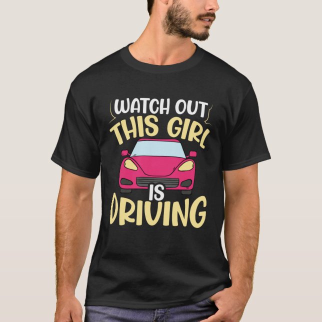 Camiseta New Student Driver For Teen Girl Women Learning To (Frente)