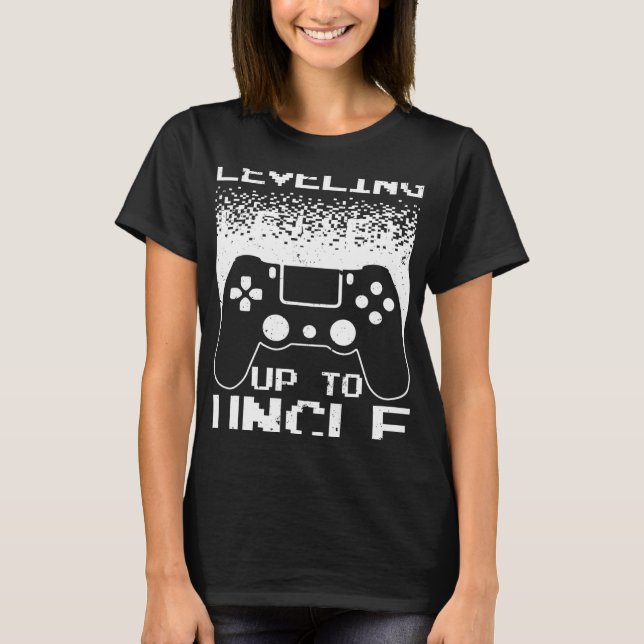 Camiseta New Uncle For Men Boys Soon To Be Uncle Nephew Gam (Frente)