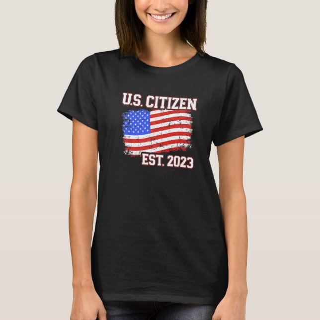 Camiseta New US citizen 2023 for citizenship with american  (Frente)
