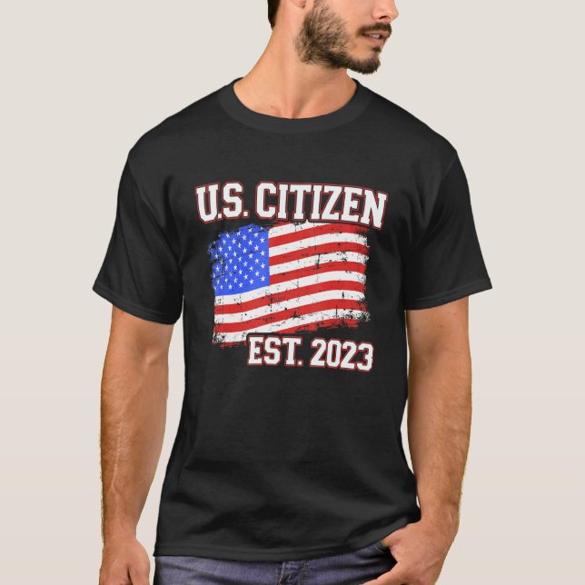 Camiseta New US citizen 2023 for citizenship with american  (Frente)