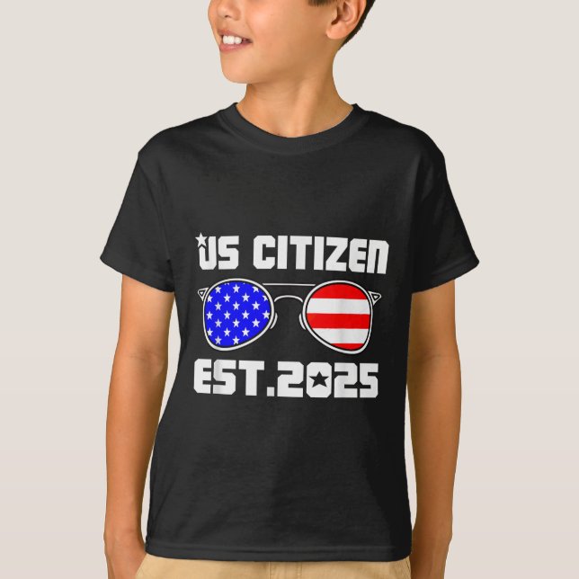 Camiseta New Us Citizen Est 2025 American Immigrant Citizen (Frente)