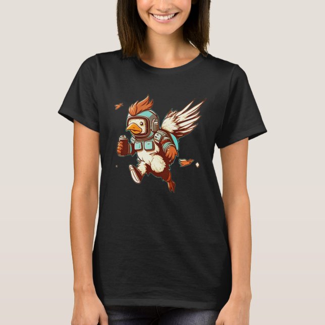 Camiseta New Wing with Jet Pack for  Chicken (Frente)