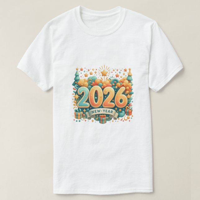 Camiseta New year  (Frente do Design)