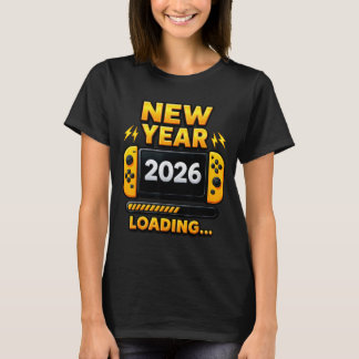 Camiseta New Year 2026 Loading Gaming Controller New Years