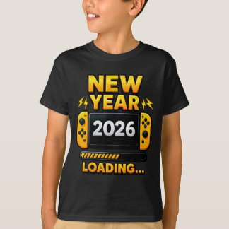 Camiseta New Year 2026 Loading Gaming Controller New Years