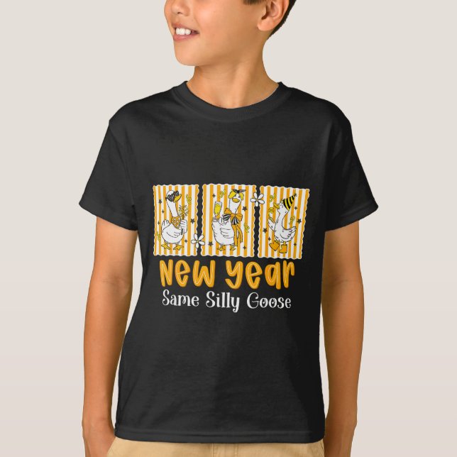 Camiseta New Year Same Silly Goose Funny 2026 New Year Teac (Frente)