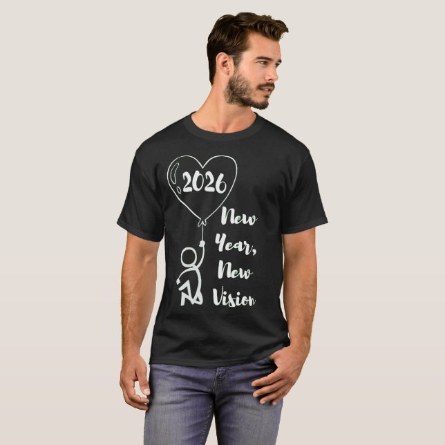 Camiseta NEW YEAR t-shirt trendy stylish merry christmas (Frente Completa)
