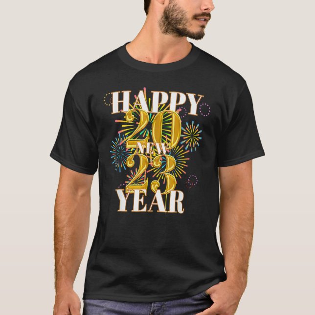 Camiseta New Years Eve Party Supplies 2023 Happy New Year 1 (Frente)