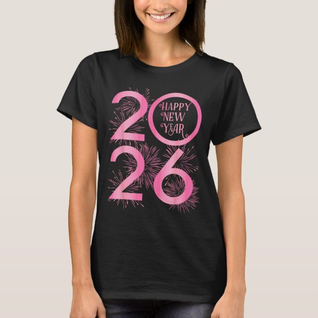 Camiseta New Years Eve Party Supplies 2026 Happy New Year F (Frente)