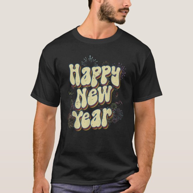 Camiseta New Years Eve Party Supplies NYE 2025 Happy New Ye (Frente)