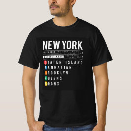 Camiseta New York 5 Boroughs