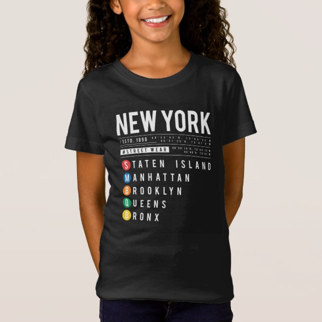 Camiseta New York 5 Boroughs (Frente)
