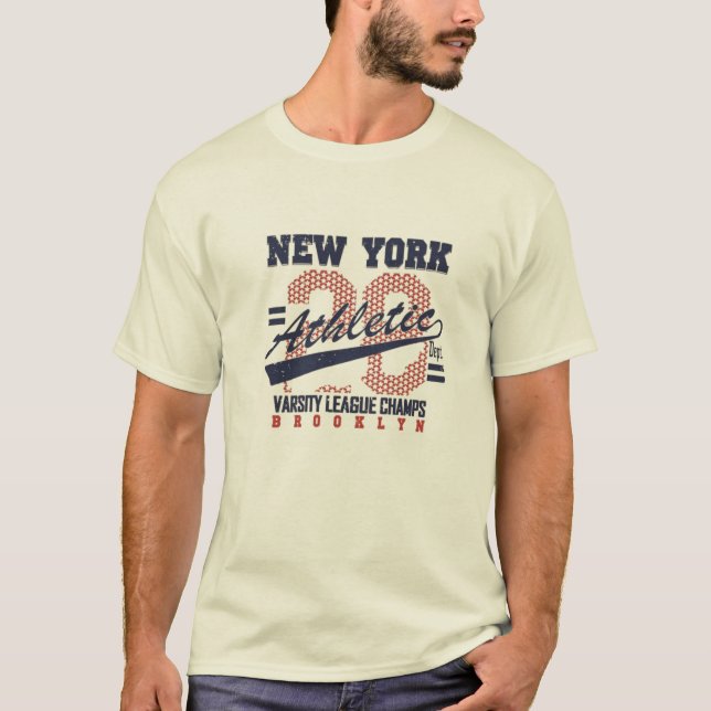 Camiseta New York athletic sport varsity  (Frente)