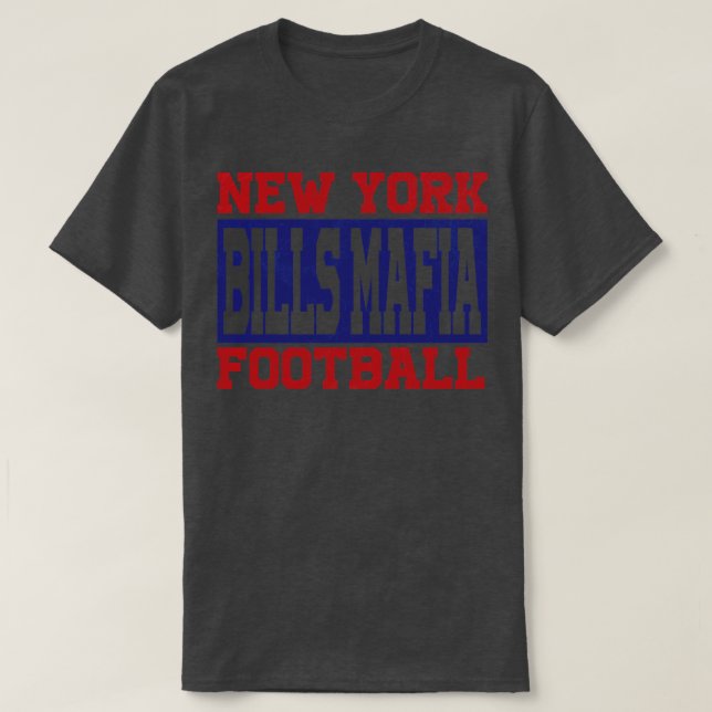 Camiseta New York Bills Mafia Vintage Look (Frente do Design)
