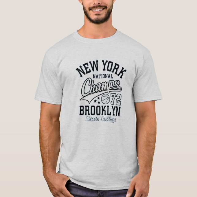 Camiseta New York Brooklyn state college varsity athletic  (Frente)