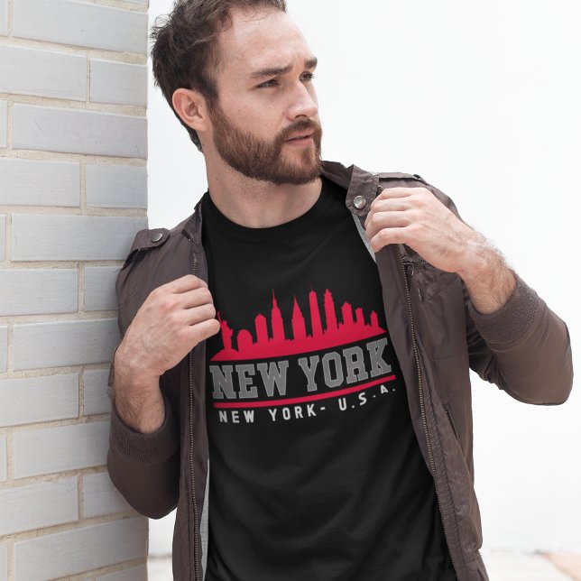 Camiseta New York City Beautiful Skyline (Criador carregado)