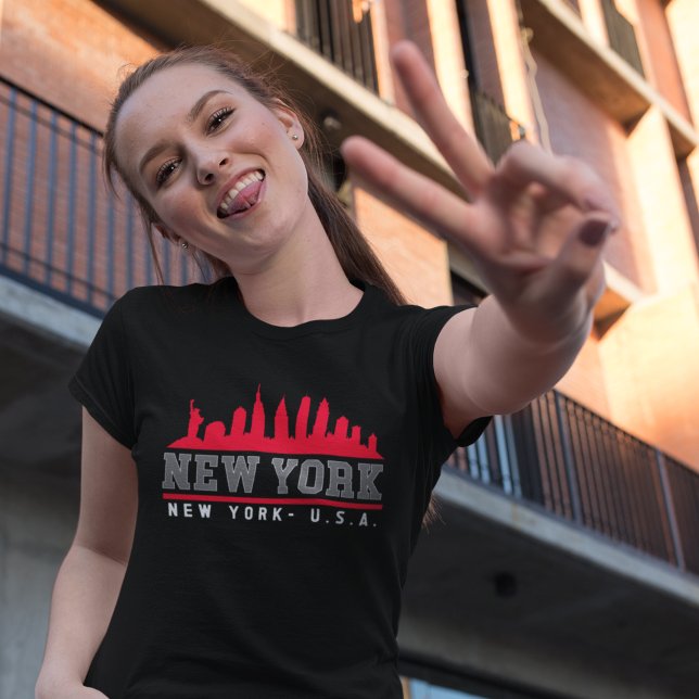 Camiseta New York City Beautiful Skyline (Criador carregado)
