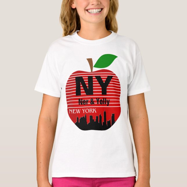 Camiseta New York Custom Names The Big Apple (Frente)