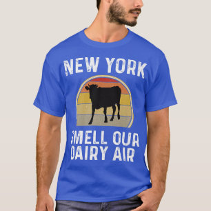 Camiseta New York Dairy Farmer Smell Our Dairy Air Retro Co