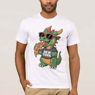 Camiseta New York Dragon T-Shirt Legal Sunglass WIth Pizza
