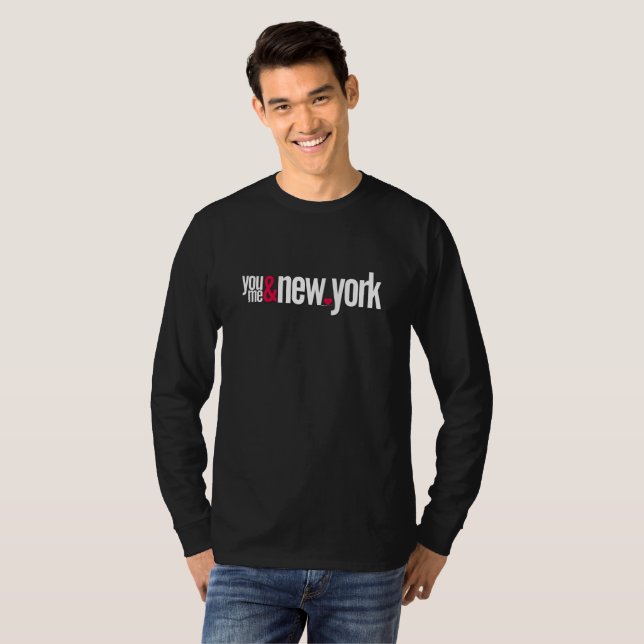 Camiseta New York Long Sleeve T-Shirt|Couple's Travel Appar (Frente Completa)
