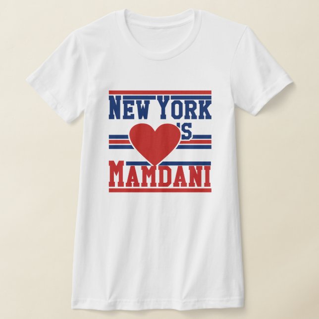 Camiseta New York Loves Mayor Zohran Mamdani NYC (Postura )