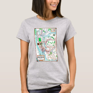 Camiseta New York: Metro Mapa, 1940
