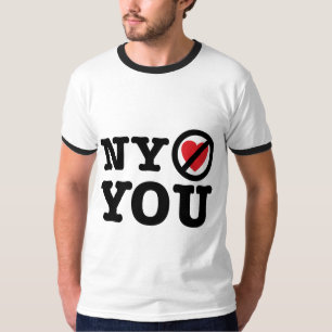 Camiseta New York não o ama paródia ny do amor de i