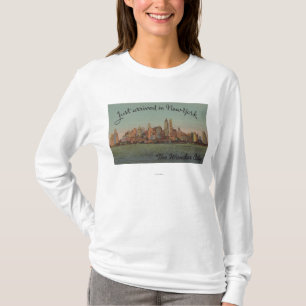 Camiseta New York, NY - apenas chegado - a cidade