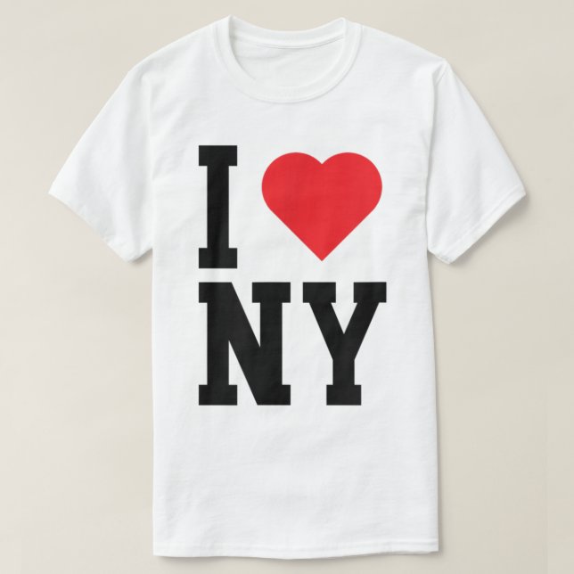 Camiseta New York NY Throwback Design Classic Heart (Frente do Design)