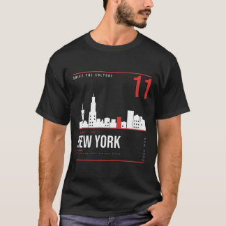 Camiseta New York NYC Skyline ShiftTape Vol 11