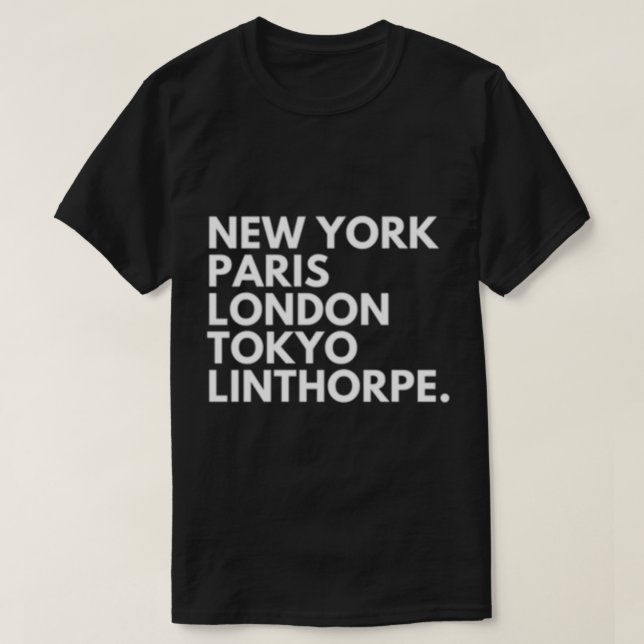 Camiseta New York Paris London Tokyo Middlesbrough Boro   (Frente do Design)