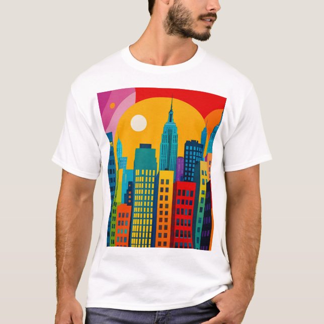 Camiseta New York Pop Art (Frente)