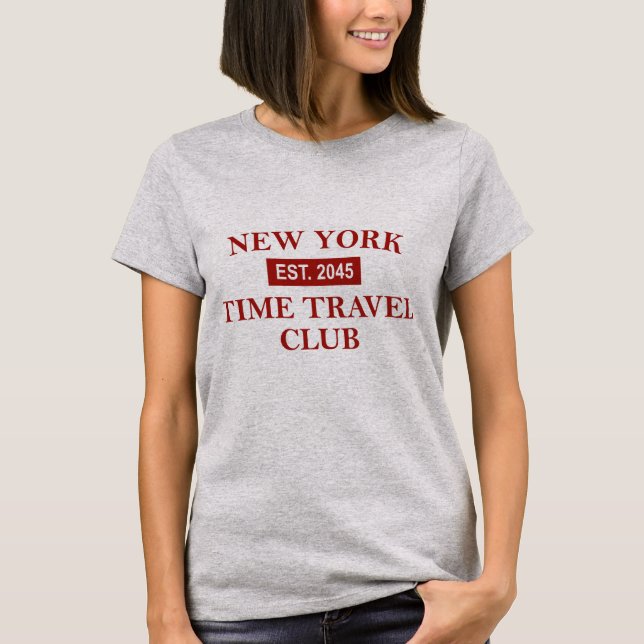 Camiseta New York Time Travel Club Women's T-shirt (Frente)