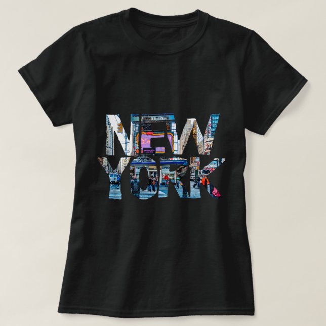 Camiseta New York Tourist NYC USA I Love NY Hip Hop Gift Wo (Frente do Design)